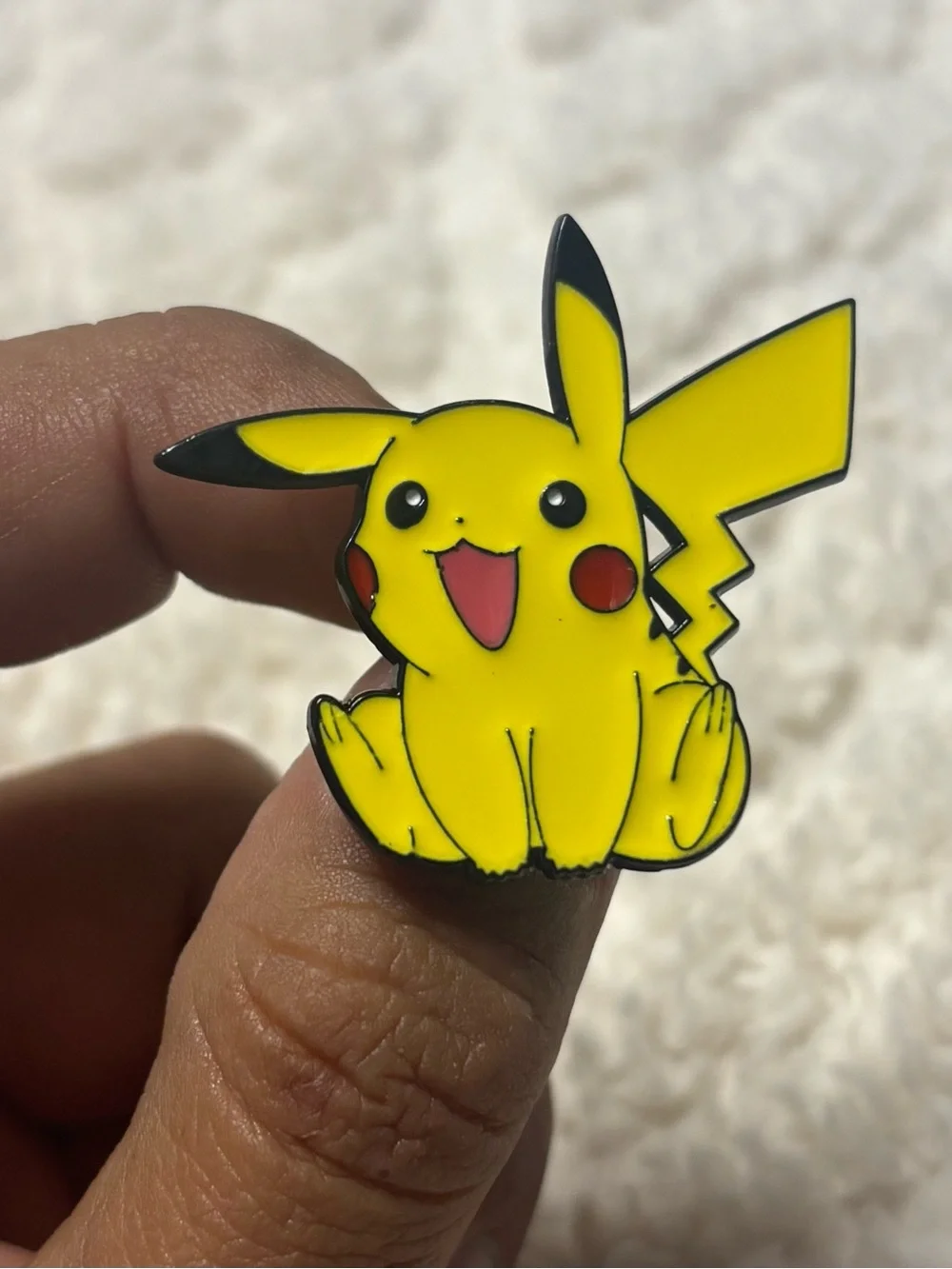 Happy Pikachu Enamel Pin